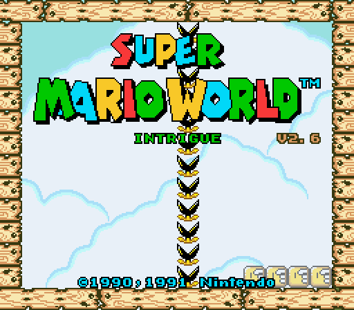 Title Screen of SMW Intrigue