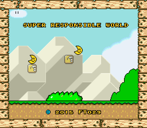 Title Screen of Super Responsible World